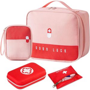 EHBO set - EHBO kit, veiligheidsvest \ First aid bag set as emergency kit refill set for car / autoveiligheidsvest