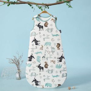 Katoenen baby wrap - babyslaapzak kleine kinderen het hele jaar door slaapzak, pyjama voor jongens en meisjes (6-12 Months)