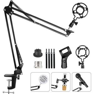 professional microphone arm - QuadCast Boom Arm Stand / microfoonhouder, microphone arm standard adjustable microphone stand 43 x 13 x 6.3 centimetres