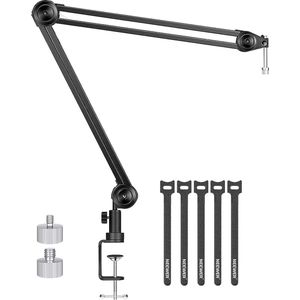 professional microphone arm - QuadCast Boom Arm Stand / microfoonhouder, microphone arm standard adjustable microphone stand 58.5 x 20.4 x 5.2 cm