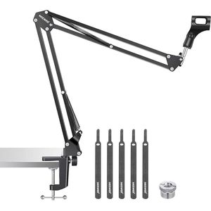 professional microphone arm - QuadCast Boom Arm Stand / microfoonhouder, microphone arm standard adjustable microphone stand 41.4 x 11.94 x 5.59 cm