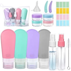Reisflesjes Handbagage - leeg reisformaat, reisflessen om te vullen, cosmetica, shampoo, vloeistoffen - reisflessen – lekvrij - navulbaar