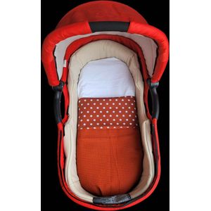 Dekentje- Kinderwagen - Reiswieg - Terra - maat +/- 60x 80 cm - handgemaakt - Deken - baby