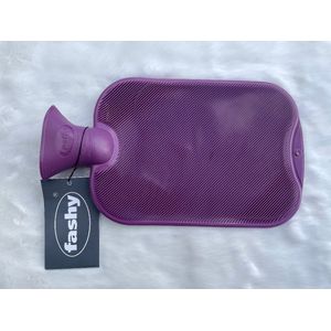 Fashy - Warmwaterkruik - Enkelzijdig Geribbeld - Plum