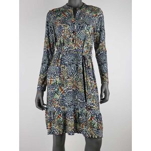 Jurkje Sue - Zebraprint - Zwart met Multicolour - Maat L