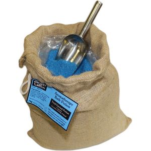 Aromatherapie Badzout - Totale Ontspanning - Lavendel, Sinaasappel & Basilicum - Hessian Zak - 7Kg