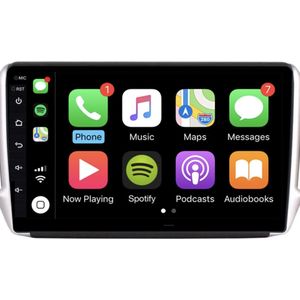 ADIVOX 10.1 inch voor Peugeot 208 2012-2016 Android 13 2GB/32GB Quad Core CarPlay/Auto/Wifi/GPS/RDS/DSP/NAV