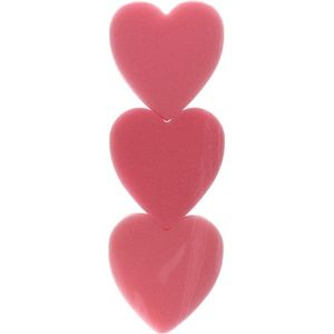 Foamy Love Badsponzen - Roze - Spons - Hart - 3 stuks - Valentijn - Liefde - Valentijnsdag