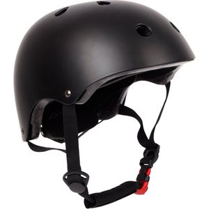 Kinderhelm / Helm - Maat S ( 51-54 cm ) - Zwart - Geschikt voor fietsen, skeelers, skateboards en niet-elektrische steps