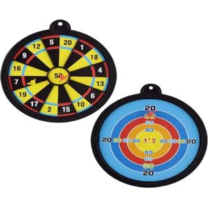 Magnetisch Dartbord - Geel / Blauw / Rood - Kunststof - Speelgoed - Darten - Darts - Cadeau
