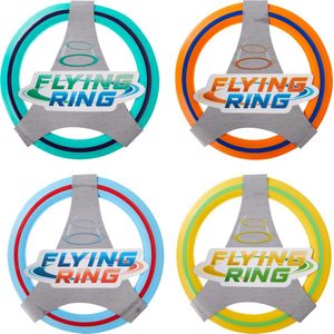 Flying Ring Frisbee multicolor - Assorti - 29 cm - Buitenspeelgoed - Werpschijf - Wannahave kids - cadeautip voor kinderen