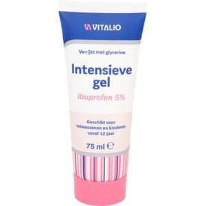 Intensieve gel - Set van 2 tubes - Ibuprofen 5 % - Te gebruiken bij stijve en stramme spieren - Verrijkt met glycerine - 75 ml