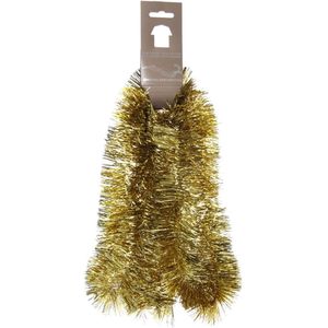 Kerstslinger met sterren - Goud - Kunststof - 270 cm x 90 mm - Set van 2