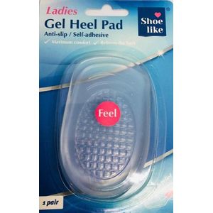 Gel Heel Grips - Hielbeschermers transparante - Voorkom blaren - 1 paar - dames - Voorkom wrijving en uitslippen