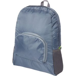 Opvouwbare rugzak Grijs - 30 x 16 x 42 cm | Ideale tas voor op vakantie of onderweg - Waterafstotend