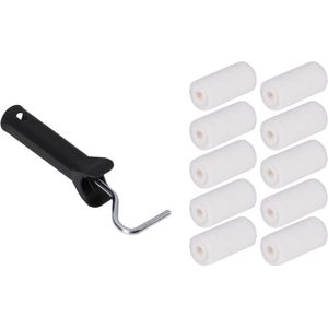 Copenhagen Pro lakrollers - vilt - 10 stuks - 5.5 cm - incl beugel - voor zeer gladde afwerking