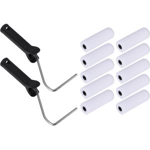 Copenhagen Pro lakrollers - schuim - 10 stuks - 11 cm - incl 2 beugels - super fijn - beugelzijde rond