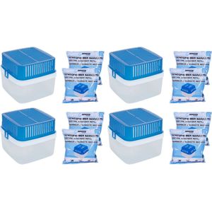 Benson clean vochtopnemer XL - 4 stuks - extra grote opvangbak - navulbaar - bevat per stuk twee navullingen van 400 gram