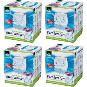 Bison vochtvreter ambiance - 4 stuks - 450 gram (inclusief vochtmagneet)