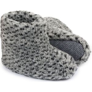 LuLu - Wollen Sloffen - Grijs Gemêleerd - Unisex - Antislipzool