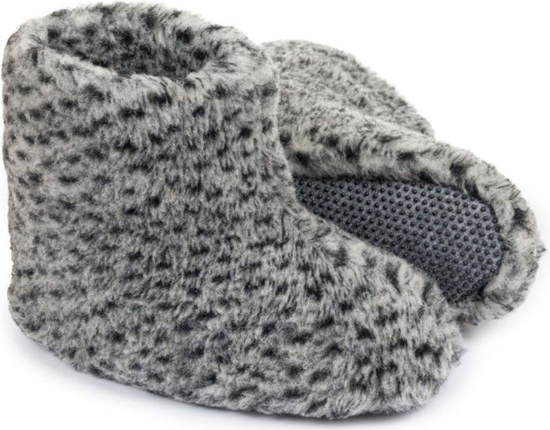 LuLu - Wollen Sloffen - Grijs Gemêleerd - Unisex - Antislipzool