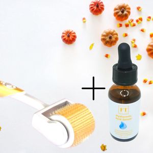 Dermaroller 192 + Hyaluronzuur Serum - 1.0 MM - Inclusief GRATIS Hyaluronzuur Serum 30 ml - Huidroller - Microneedling - Dermarolling - Gezichtsroller
