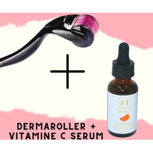 Dermaroller 540 + Gratis Vitamine C Serum - 0.5 MM - Inclusief GRATIS Vitamine C Serum 30 ml - Huidroller - Microneedling - Dermarolling