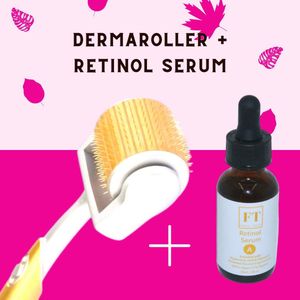 Dermaroller 192 Naaldjes + Gratis Retinol Serum - 0.5 MM - Inclusief GRATIS Retinol Serum 30 ml - Huidroller - Microneedling - Dermarolling