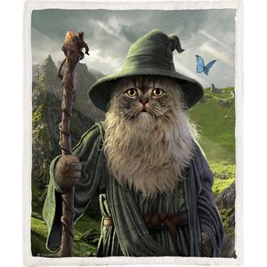 Lord of the Rings parody Fleece Deken 150*200cm Catdalf
