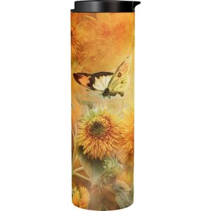 Vlinder Sunflowers & Butterflies - Thermobeker 500 ml