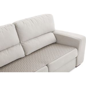 Belmarti® Geo Banktopper - 55cm breed - Linnen - Waterafstotend met teflon-coating - antislip en slijtvast - zacht en comfortabel - ideaal voor gezinnen met kinderen en huisdieren