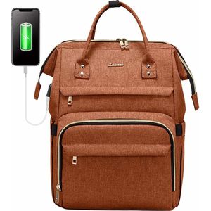 Lovevook Laptop-rugzak voor dames 17 inch, waterdicht met USB-oplaadaansluiting schooltas, schoolrugzak, voor studenten, leraren, voor universiteit, werk