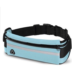 MJ Sports Heuptas - Waist Bag - Hardlopen - Hardloopriem - Telefoonhouder - Running Belt - Unisex - Blauw - One Size