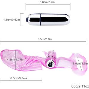 Vingervibrator – roze – g-spot vinger hand vibrator