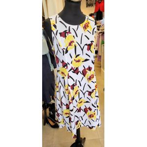 Prachtige bloemenjurk met gele bloemen - maat S/M
