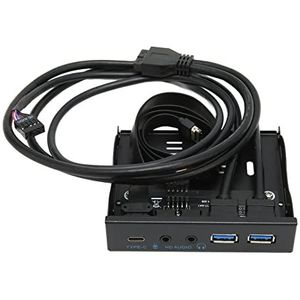 Voorpaneel USB 3.2 Hub, 10 Gbps Compacte 3,5 Inch USB 3.2 Hub voor Bedrijven