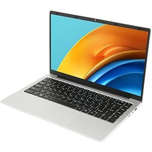 Laptop, HD-laptop 1920x1080 2.4G WIFI Handig Praktisch (8+256G EU-stekker 100-240V)