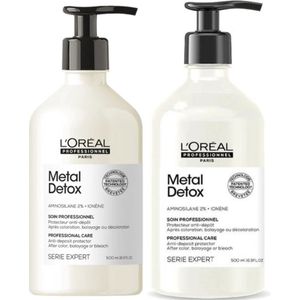 L'Oreal Metal Detox Shampoo 500ml & Conditioner 500ml Set