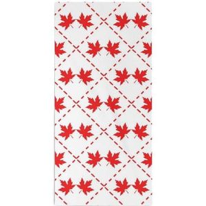 Canada Rode Esdoornblad Handdoeken Voor Badkamer Super Absorberende En Zachte Gezicht Handdoeken Voor Douche Keuken Gym