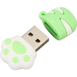 Cartoon Flash Drive, USB-geheugen Flash Drive Hot Swappable voor Laptop Zoals Cute Cat Paw (64GB)