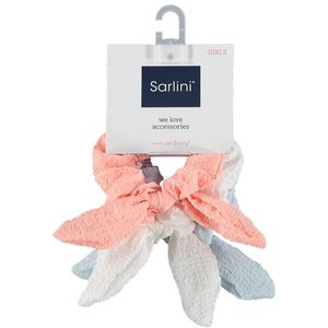 Sarlini - Scrunchies - Girls - 3-pack - Roze - Blauw - One - Size