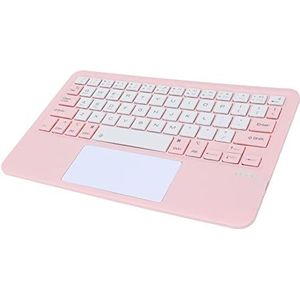 Bluetooth-toetsenbord met Touchpad, Draadloos Toetsenbord Draagbare Schaartoetsvoet Laptoptoetsenbord met Touchpad Klein Toetsenbord voor Tablet Android voor Os X voor Windows(roze)