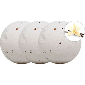 SyS Bruisbal Vanille - Voor Bad - 3 stuks - 140g - Huidverzorging - Versterkend & Hydraterend - Bruisballen