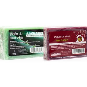 Soap4Health Handgemaakte Zeep Combi Pack - Aloe Vera & Wijn - Douche en Handzeep - Antibacterieel