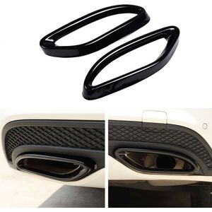 Passend Voor Mercedes AMG Look Black uitlaat trim CLA C117 GLC X253 GLE W166 C292 GLS X166