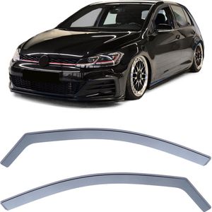 Zijwindscherm Smoke Geschikt Voor Vw Golf 7 5 Deurs Vanaf 2012 t/m 2019 Zijwindschermen Zijwind Regen Gti Tdi Tsi Gtd