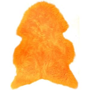 Schapenvacht echt - Oranje - Vloerkleed van Schapenvachten