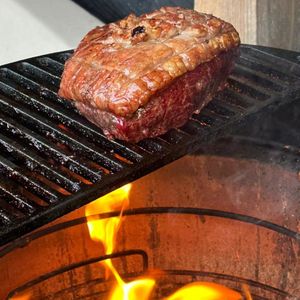 MY BBQ GRILL HALFMOON - XL (51 cm) - Gietijzeren grill (open)
