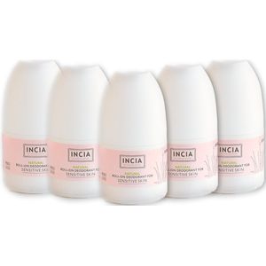 Incia - 100% Natuurlijke Deodorant voor de Gevoelige Huid - 5x50 ml