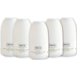 INCIA - Natuurlijke Deodorant voor Donkere Oksels - 5 x 50 ml